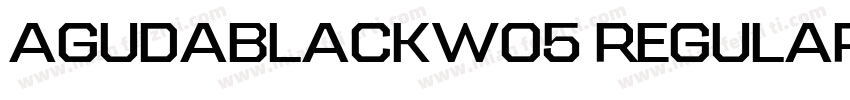 AgudaBlackW05 Regular字体转换